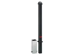 Trottoirpaal 900mm 70x70mm Met Halve Kogel-kap Uitneembaar/Afsluitbaar