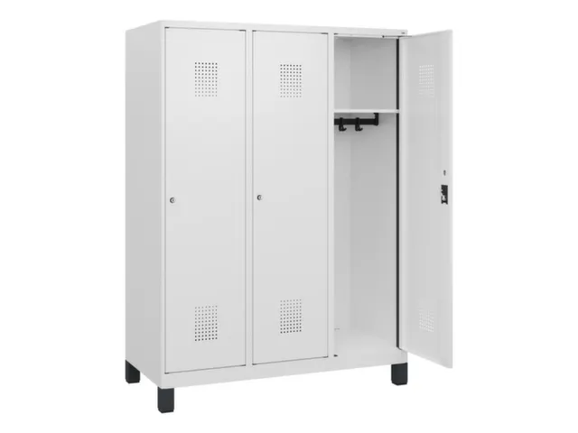 schoollocker,HxBxD 1630x1200x500mm,3vak,vak B 400mm,cil.-slot,voeten