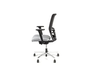 Bureaustoel EN1335 Linea Omnia 01 zwart/grijs met 3D armleuning en alu - 5