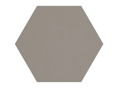Prikbord Zeshoek Grijs kleur 2182 Bulletin Paneel Ø 60 cm frameloos