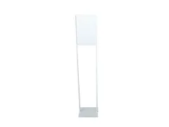 Porte-affiche Europel A4 métal bord acrylique blanc