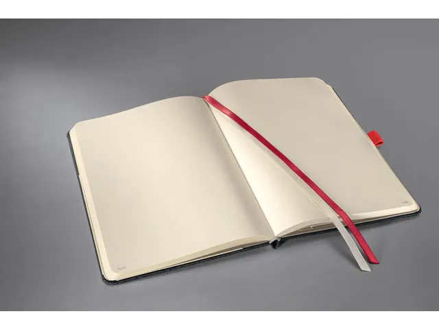Carnet Conceptum A4 gris-rouge dots 194pag 80gr HC
