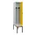 locker met bank,voor scheiding van kleding,HxBxD 2120x400x815mm,1vak