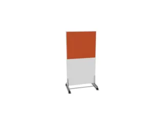 scheidingswand,HxB 1545x800mm,Bl-wit,BN3012-oranje - 2