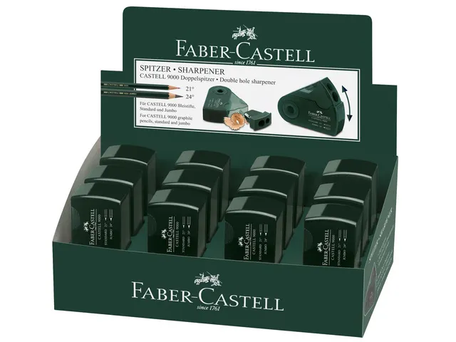 puntenslijper Faber-Castell "Sleeve" 9000 serie groen