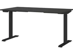 Elektrisch ihv bureau,HxBxD 720-1200x1400x800mm,blad grafiet