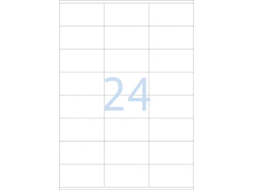 Etiketten universele labels A4 permanent 70x36mm Wit 2400 stuks