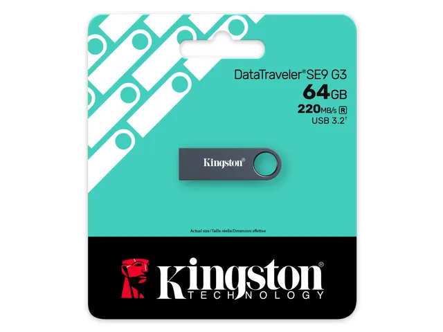 64GB DataTraveler SE9 G3 - Dark Nickel USB 3.2