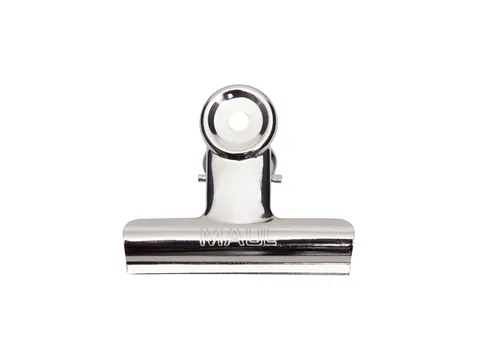 Papierklem MAUL Bulldog 70mm capaciteit 40mm zilver