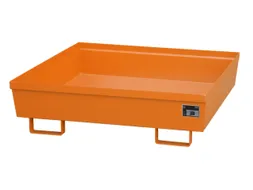 Opvangbak 4x 200l Opvangvol. 280l Oranje 335x 1200x 1200mm Open