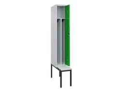 locker met bank,voor scheiding van kleding,HxBxD 2120x300x815mm,1vak