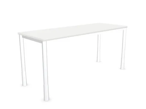 In hoogte verstelbaar bureau,HxBxD 720-840x1600x600mm,Bl-wit