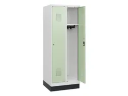 schoollocker,HxBxD 1630x600x500mm,2vak,vak B 300mm,cil.-slot,sokkel