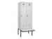 locker met bank,voor scheiding van kleding,HxBxD 2120x800x815mm,2vak