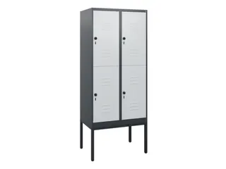 dubbeldekse locker,HxBxD 1950x800x500mm,2x2vak.,vak B 400mm - 1