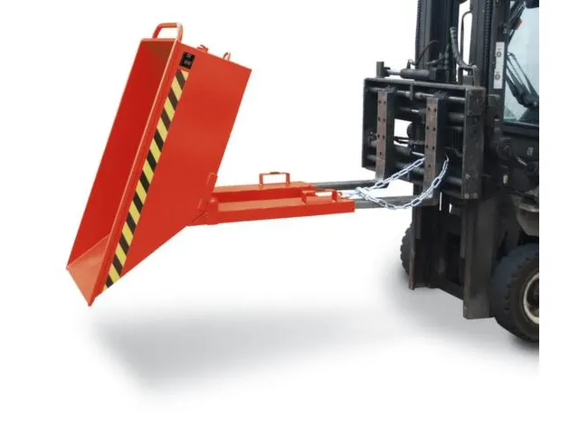 Kiepbak Staalplaat 535x670x1320mm Inh. 0.25m³ 300kg Rood