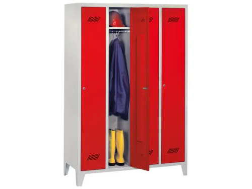 locker,HxBxD 1850x1200x500mm,4vak,vak B 300mm,RAL7035,front RAL7016
