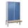 PBM-locker met bank,HxBxD 2120x1200x815mm,4vak,vak B 300mm,cil.-slot