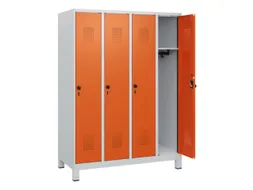 schoollocker,HxBxD 1630x1200x500mm,4vak,vak B 300mm,draaigrendel
