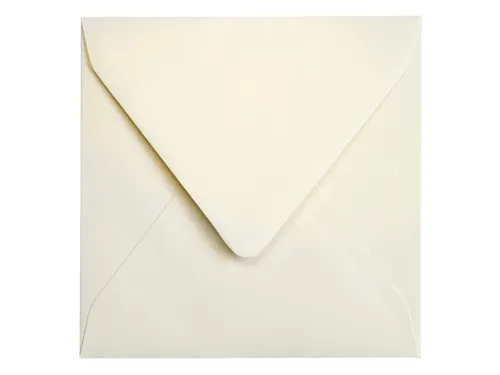 Envelop Papicolor 140x140mm Ivoor gegomd pak à 6 stuks
