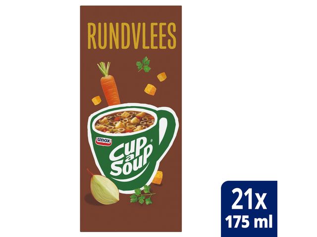 Cup-A-Soup Rundvlees 175ml 21 Zakjes | SoepOpHetWerk.nl