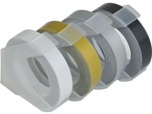 Tape Voor Lettertang 9 Mm Traditioneel 4 Kleuren
