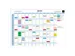 Magnetisch jaarplanbord Wit Frans 90x59cm