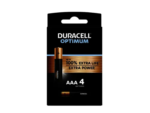 Batterij Duracell Optimum 4x AAA