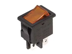 Vermogen Rockerschakelaar 5A-250V Dpst On-Off - Met Oranje Neonlicht