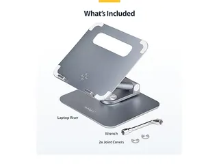 Telescopische Laptopstandaard Draagvermogen Tot 5kg Zilver - 4