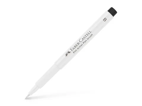 Tekenstift Faber-Castell Pitt Artist Pen B 101 wit