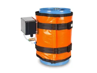 Verwarmingsmantel,V. 30L Vat,Buiten Glasvezel/Silicone,Oranje - 1