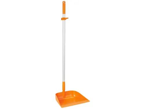 Vikan Hygiene stofblik met rechtopstaande aluminium steel 75cm Oranje