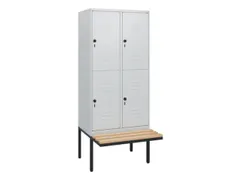 Dubbeldekse dekenkist,HxBxD 1950x800x815mm,2x2vak.,vak B 400mm