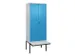 locker voor scheiding van kleding,HxBxD 2120x800x815mm,2vak