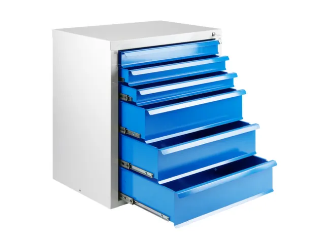 ladekast,HxBxD 750x700x435mm,6lade(n),volledig uittrekbaar