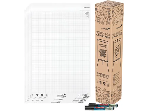 Legamaster SKETCH ECO Flipoverpapier 98x65cm Raster 5x 20vel