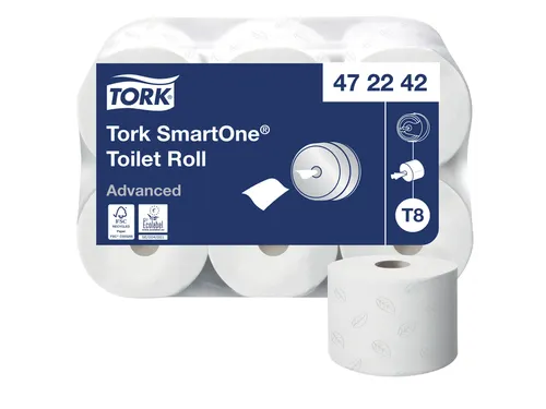 Tork Smartone 472242 Toiletpapier 2-laags T8 1150 vel Wit