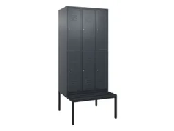 Dubbeldekse dekenkist,HxBxD 2120x900x815mm,3x2vak.,vak B 300mm