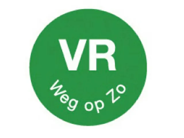 Daymark Label Dagetiket permanent 'Vr weg op Zo' Rol 1000 Stuks