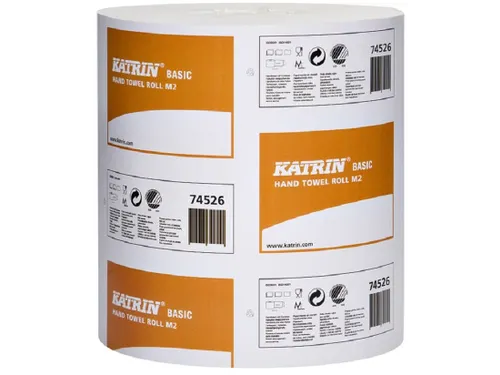 Handdoekrol Katrin Centerfeed M2 74526 2-laags 19cmx135m wit