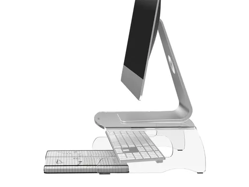 LCD Monitorverhoger VH 550 transparant acryl