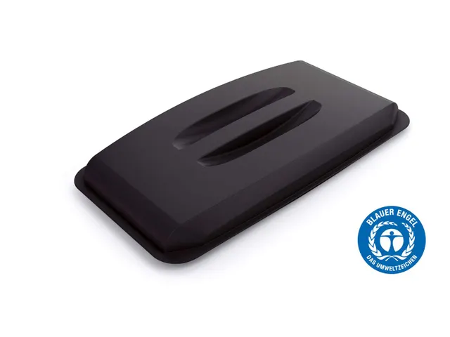 Deksel ECO voor DURABIN Zwart 60 Liter rechthoekig