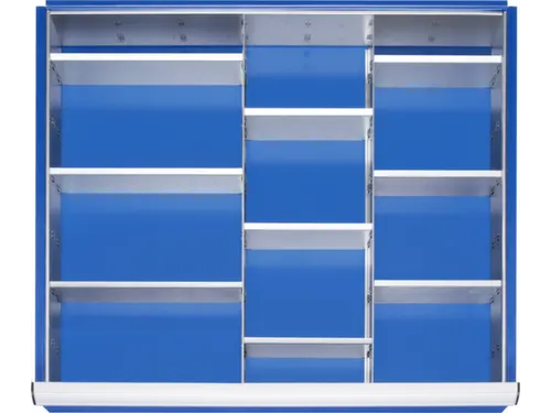 Indelingsset,M. Rasterprofiel,2Lengteverdeler/9Scheidingsplaten