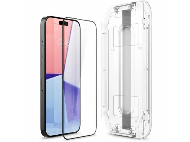 Spigen AGL06879 Schermbescherming iPhone 15 Pro Max Glas.tR EZ Fit HD