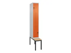 Z-garderobekast,HxBxD 2120x300x815mm,2vak,vak B 300mm,draaigrendel