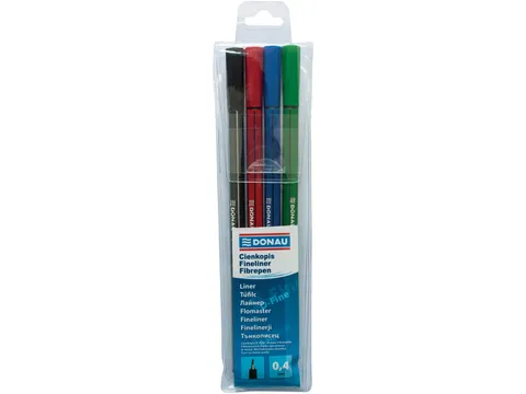 D-fine fineliner 0,4 mm 4 kleuren