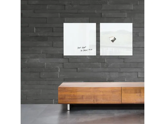 Glasmagneetbord Sigel Artverum 48x48x1.5cm Wit