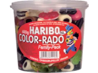 Haribo Color-Rado Wine Gum + Engelse Drop 650Gram - 1