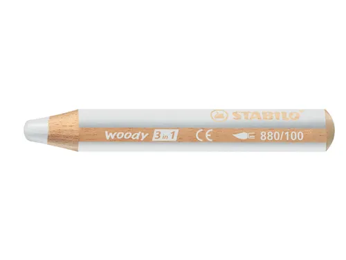 Kleurpotlood Stabilo Woody 880 3 In 1 Wit